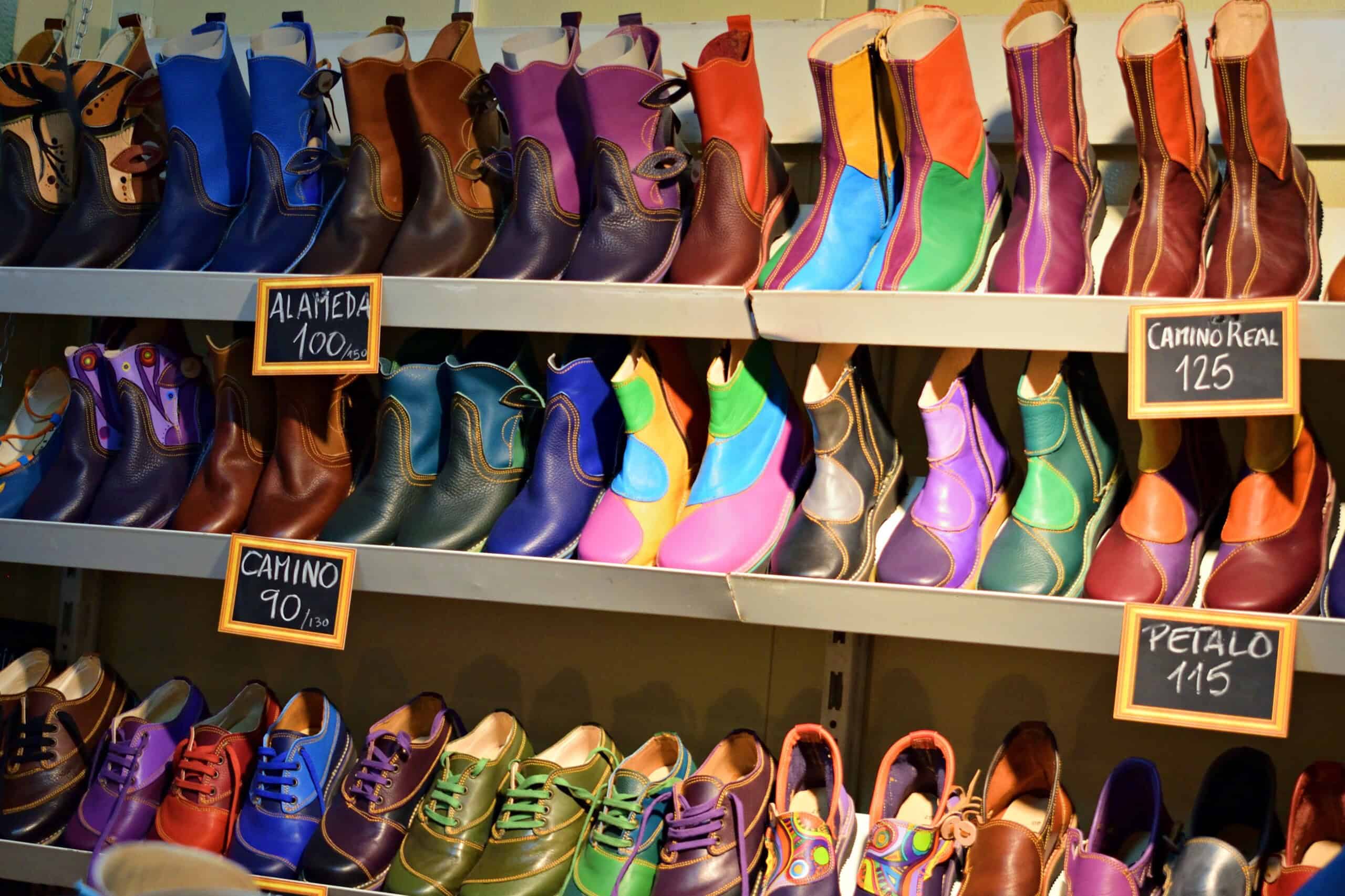 chaussures foire artisanele marchés de noël de séville