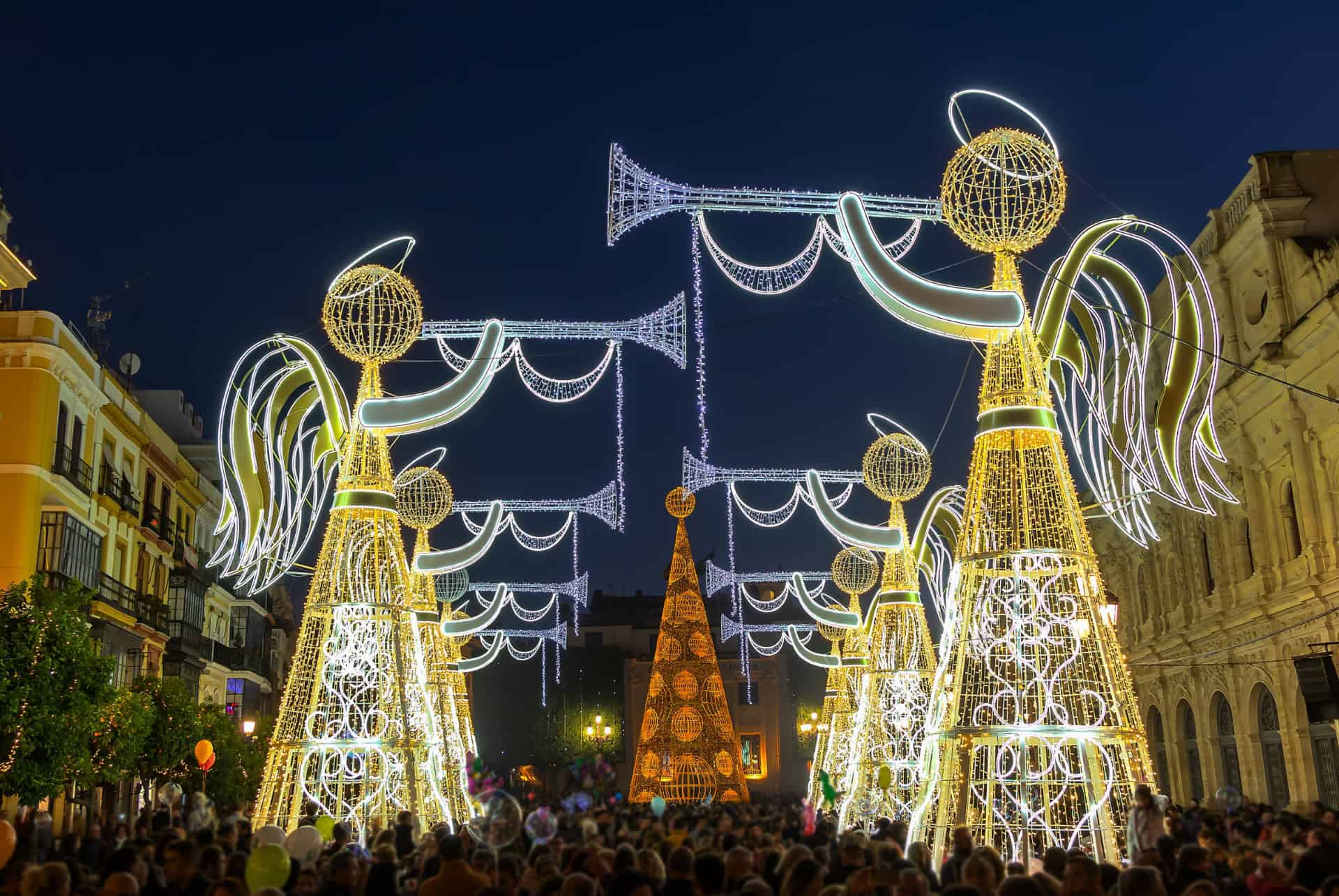 illuminations de noël à séville